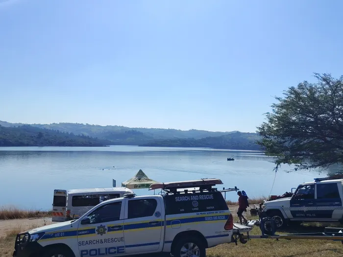 Rescue teams recover body of Tony Govender after birthday jet ski accident. 