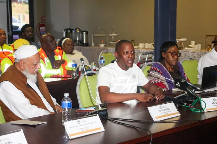Siyanda Biyela, representing the Provincial Community Policing Forum Board, emphasises the importance of community safety structures in KwaZulu-Natal as they mobilise over 9,000 trained volunteers to ensure peaceful protests and prevent vigilantism.