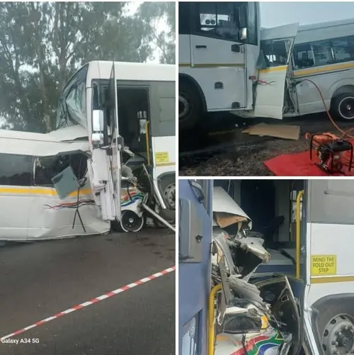 Nine to ten killed in head-on bus and taxi collision in Mpumalanga