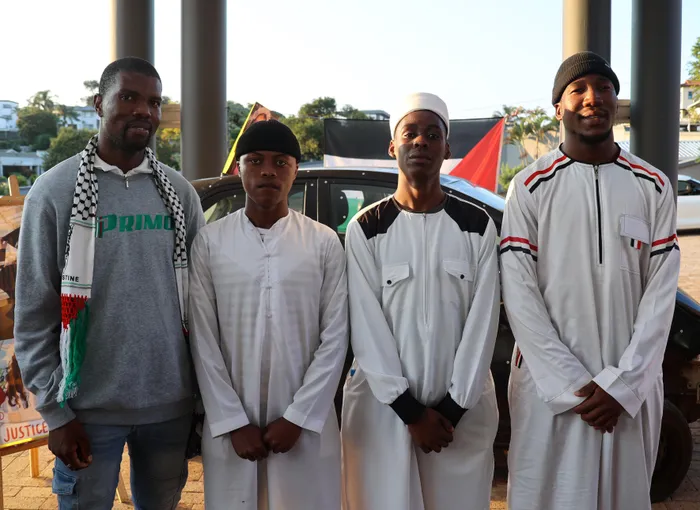 Emmanuel Edward, from left, Abaas Mokhothu, Mpilo Nhlangulela and Sicelo Buthelezi.