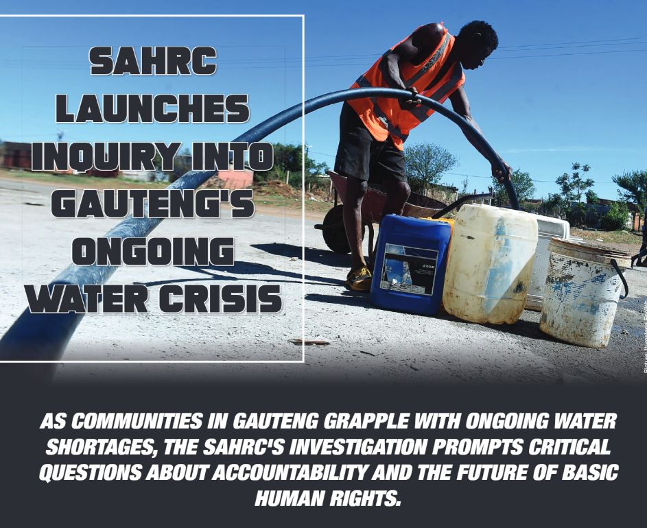 Human Rights Commission starts probe into Gauteng's water crisis