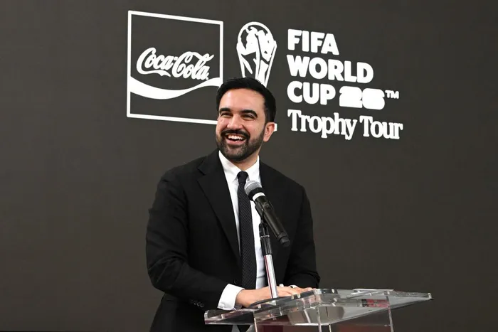 NYC Mayor Zohran Mamdani has teamed up with Gianni Infantino and George Weah to launch an official 2026 World Cup watch party hub right near Central Park. Photo: AFP