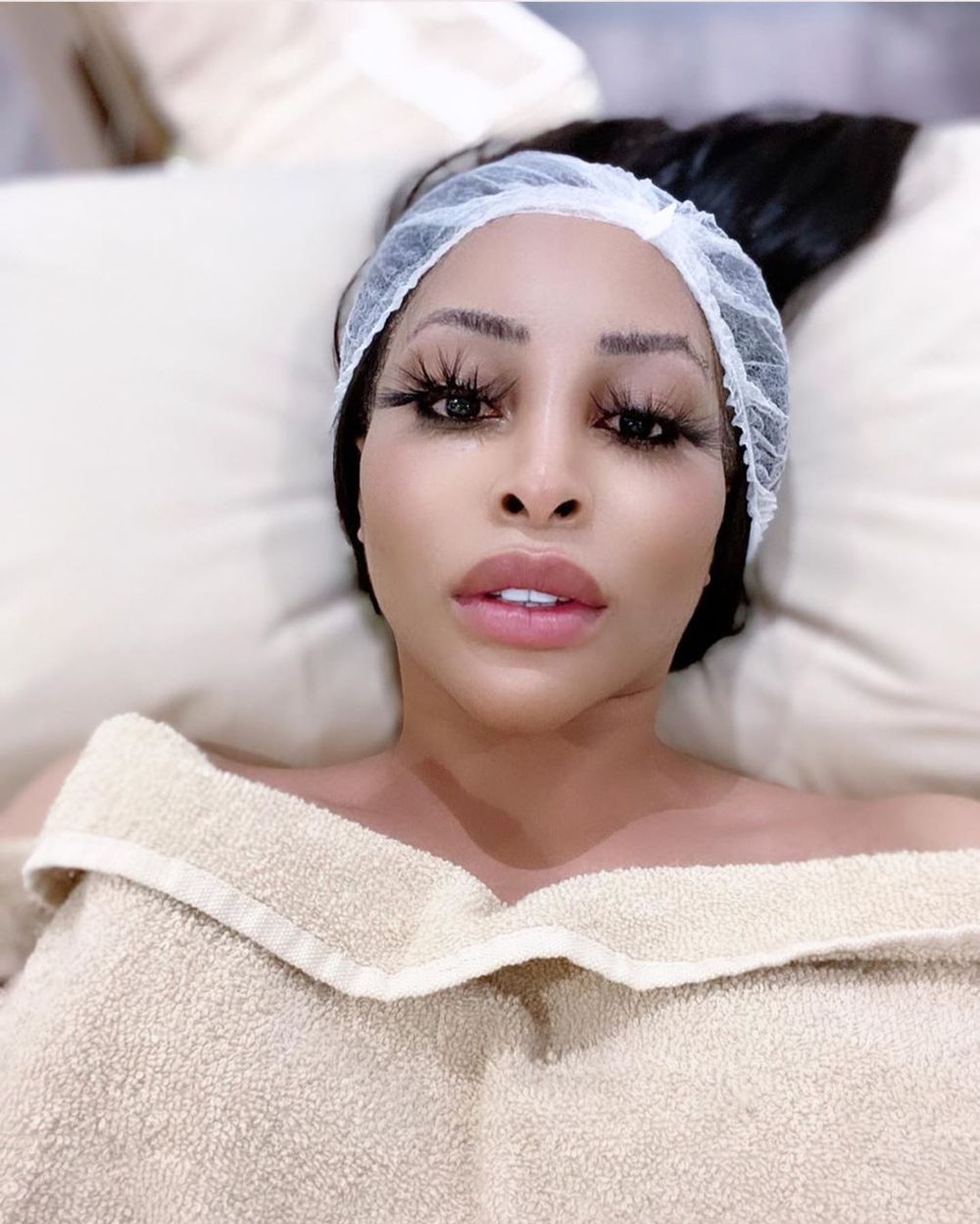 khanyi mbau skin lightening glutathione injections Khanyi Mbau addresses skin lightening drama in IG live video