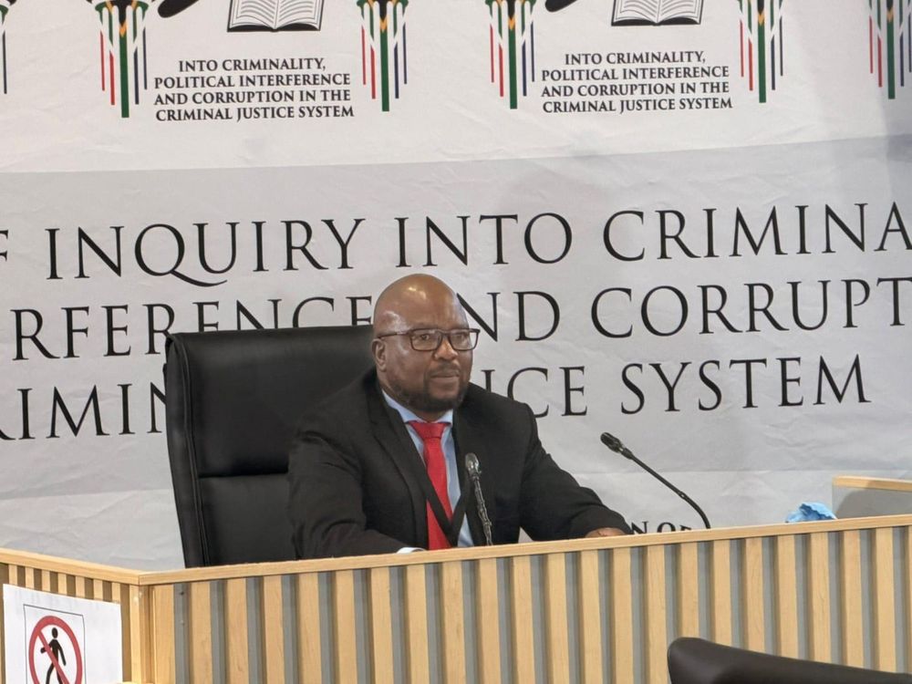 SAPS officer accused of drug trafficking during testimony at Madlanga Commission