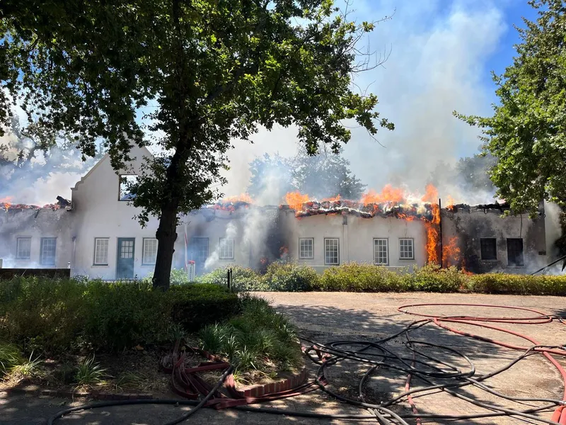 Fire at historic Laborie Wine Estate in Paarl destroys facilities, mop-up operations continue