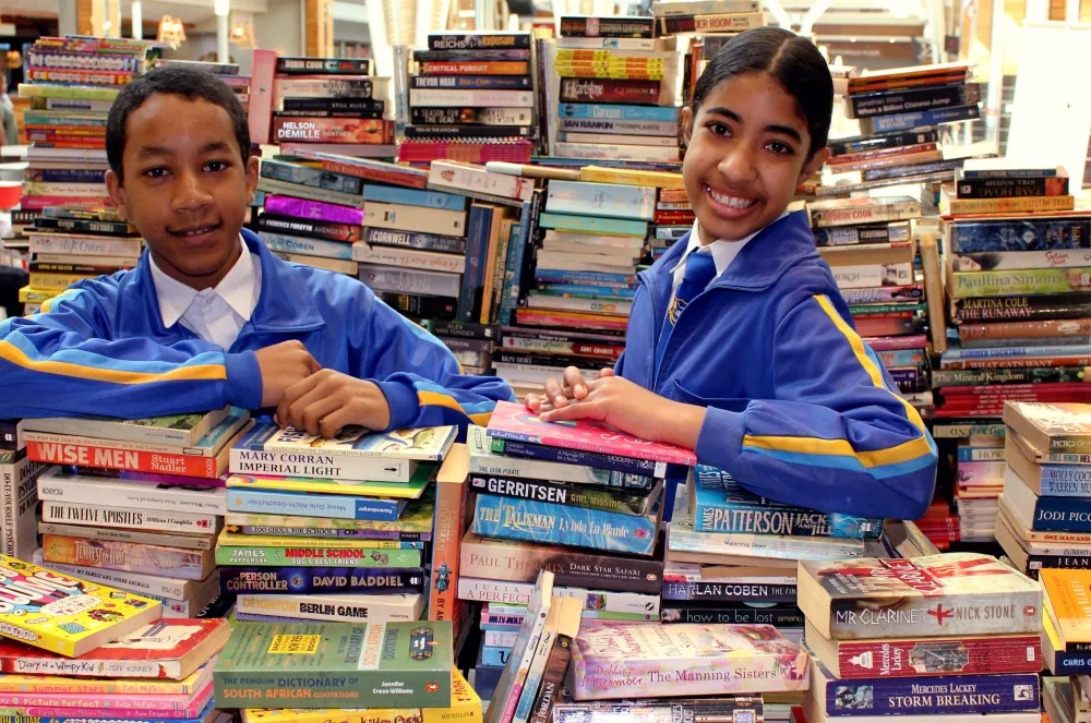 Pupils Marzooq Salie and Sumeerah Jones from AZ Berman primary school in Mitchells Plain.Picture: Victor Swarts/Supplied