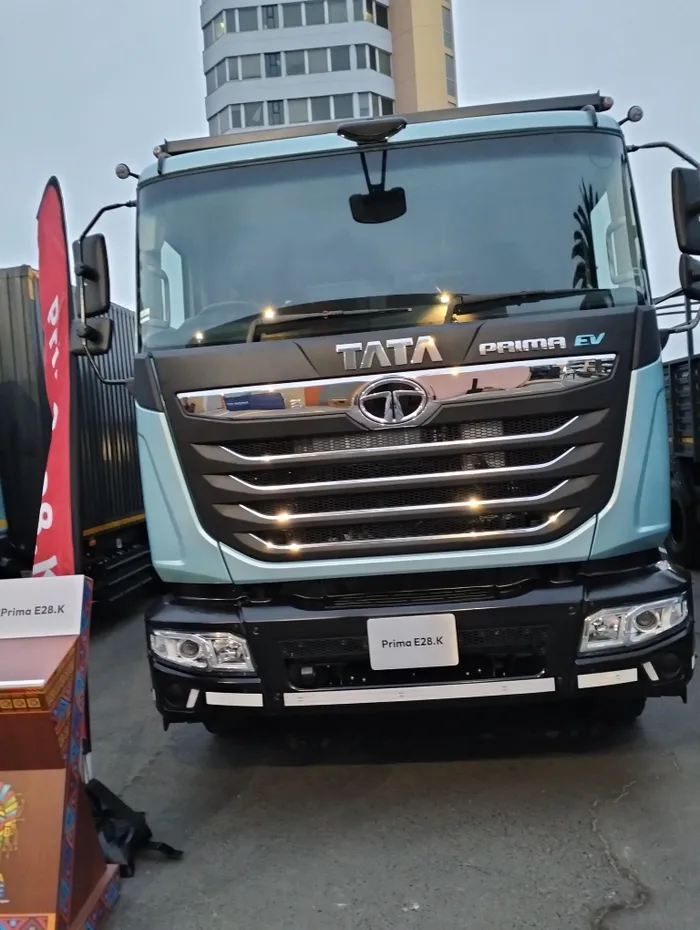 Tata Motors' heavy duty EV option that it has launched into the Southern African market, the PrimaE28 K, a tipper designed to decarbonise mining and construction operations