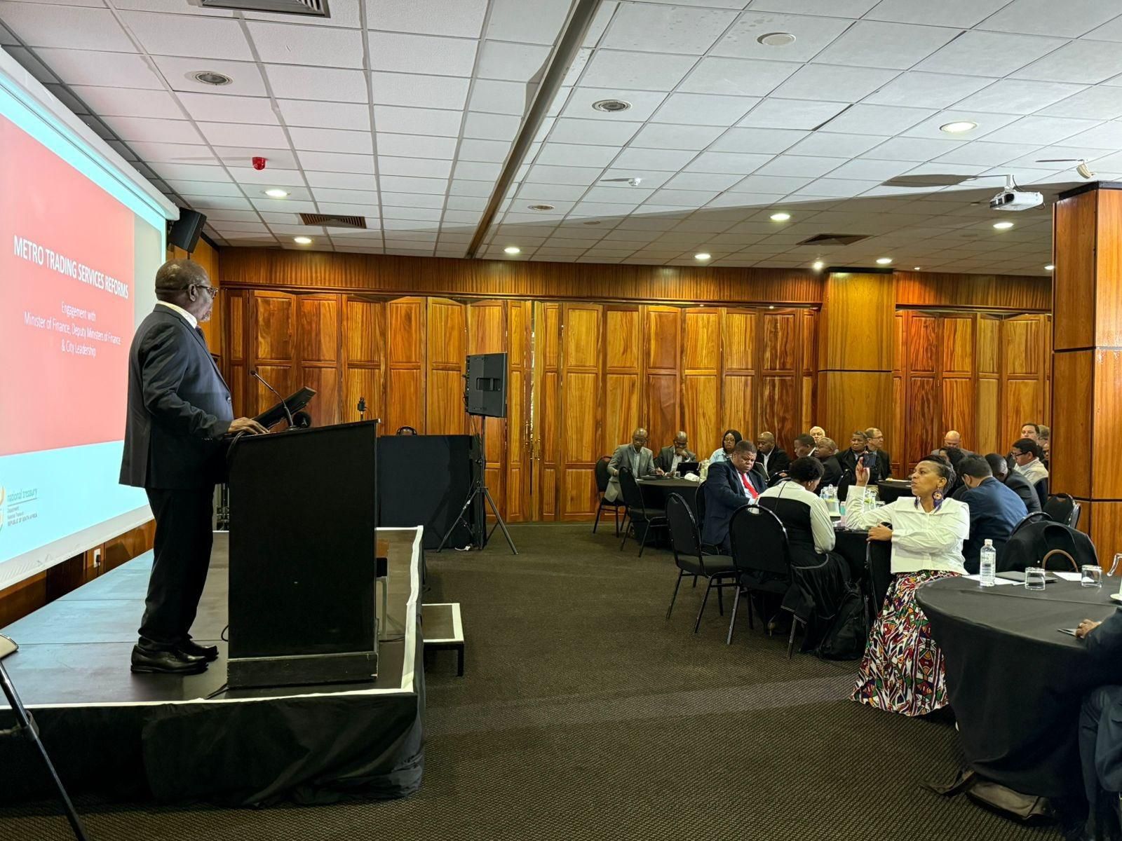 Godongwana unveils Metro Trading Services reforms to tackle municipal underinvestment