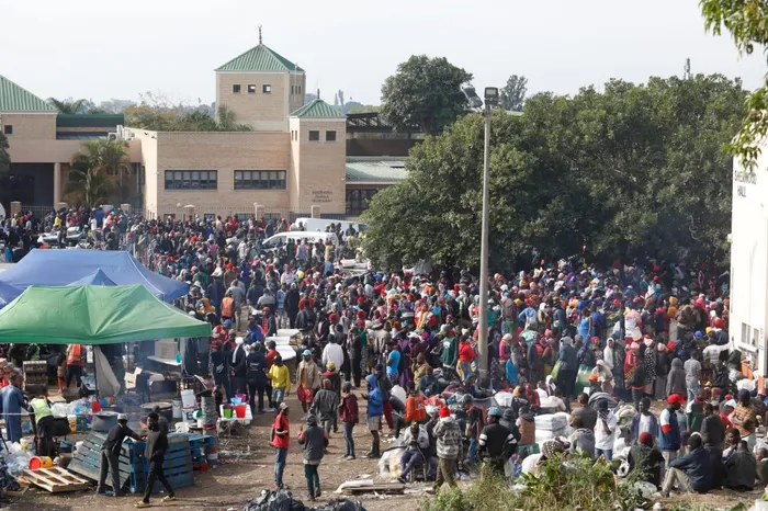 Hundreds of Malawian foreign nationals have taken refuge on the grounds at the Sherwood Hall. 
