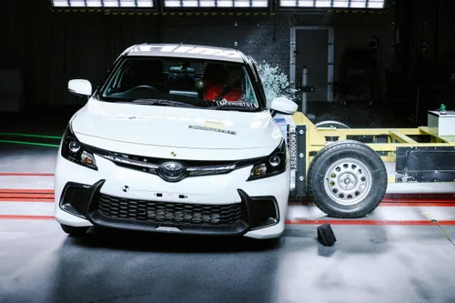 Older Toyota Starlet scores zero stars in Global NCAP crash test