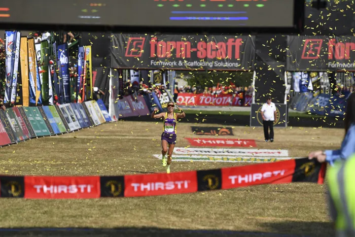 Gerda Steyn showed ruthless efficiency on her way to securing a fifth successive Comrades Marathon crown. Photo: Backpagepix