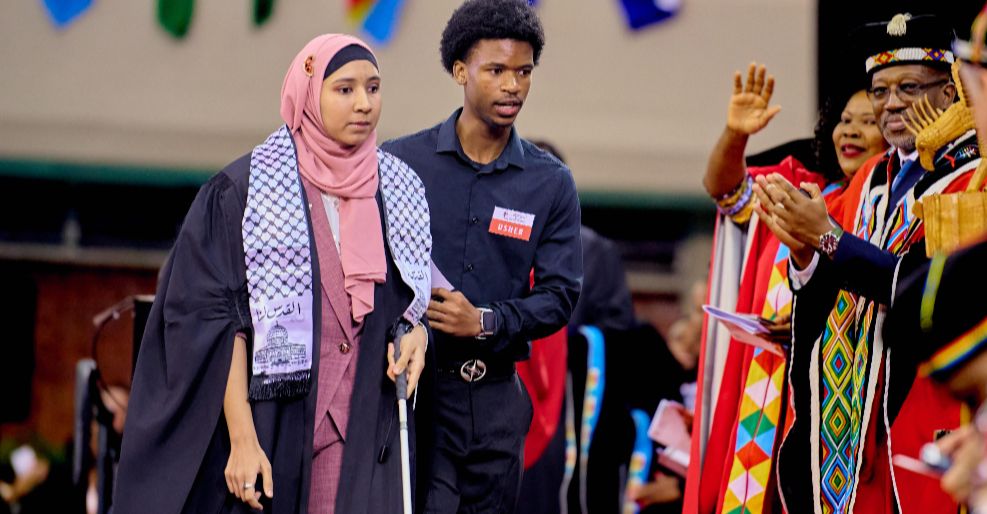 Top of her class: UKZN graduate Azraa Ebrahim never let her blindness ...