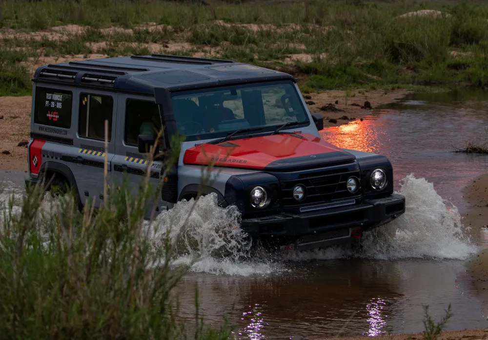 2022 Ineos Grenadier swimming in the limelight.