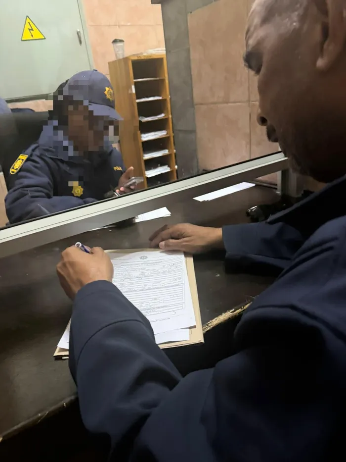 Reverend Oscar Bougardt at Cape Town Central Pollce Station.
