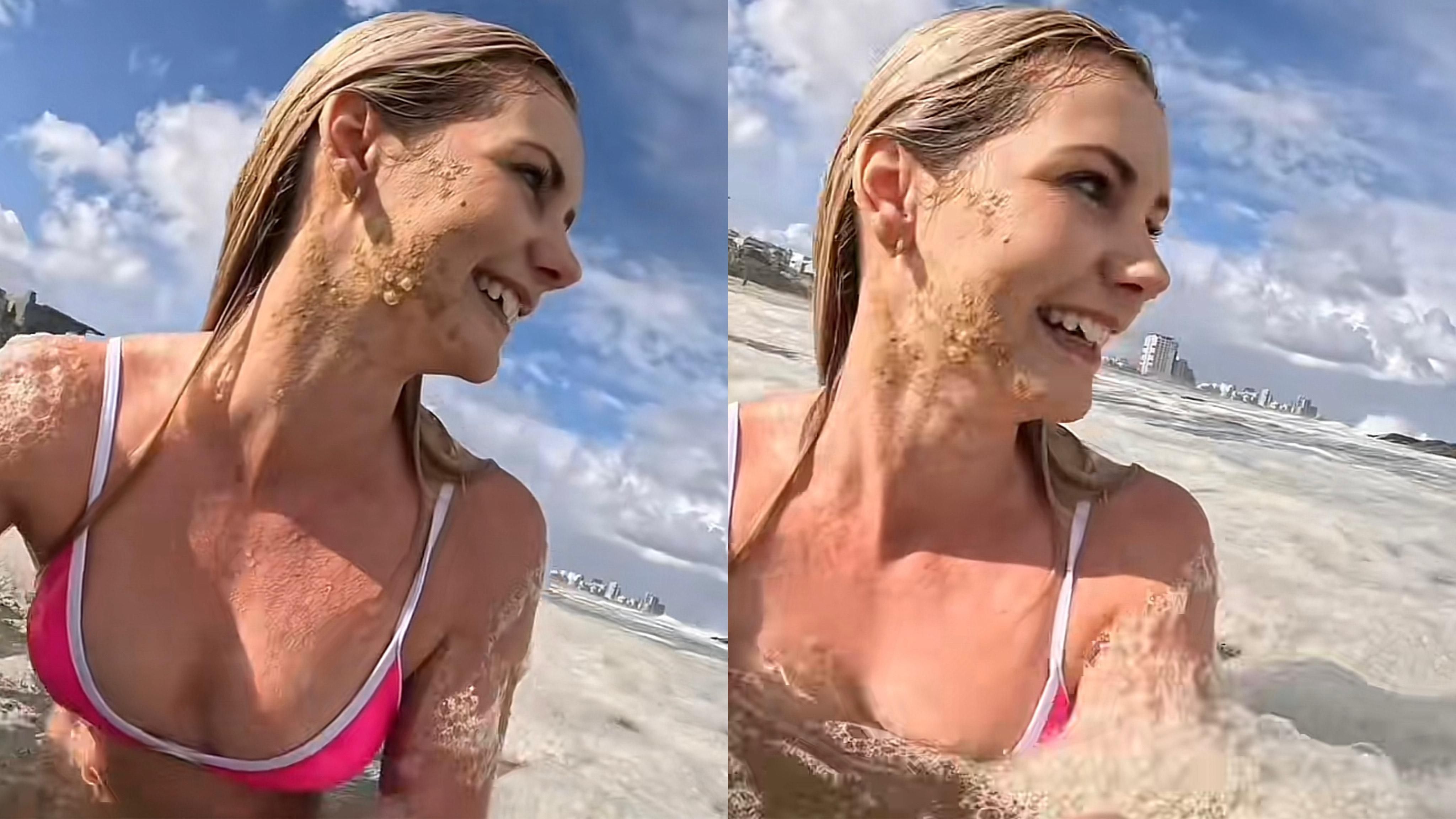 Is it safe? Cape Town influencer swims into weird ocean foam and the internet reacts
