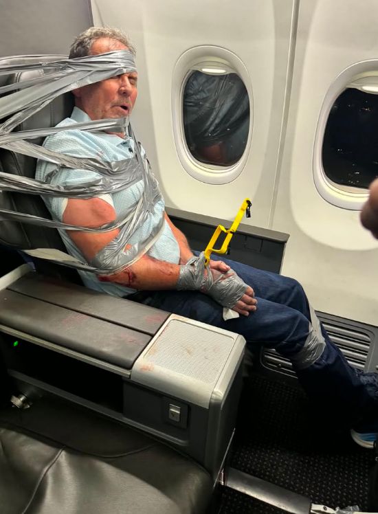 Passenger duct-taped to American Airlines seat says he remembers nothing - IOL