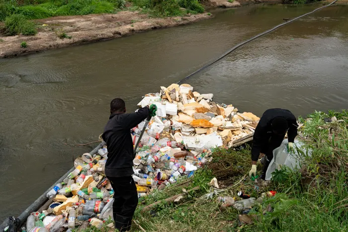 The Litterboom Project protects ocean and marine life by sending out teams to install plastic barriers. 