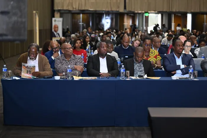 Officials at the Durban ICC during the provincial water summit.