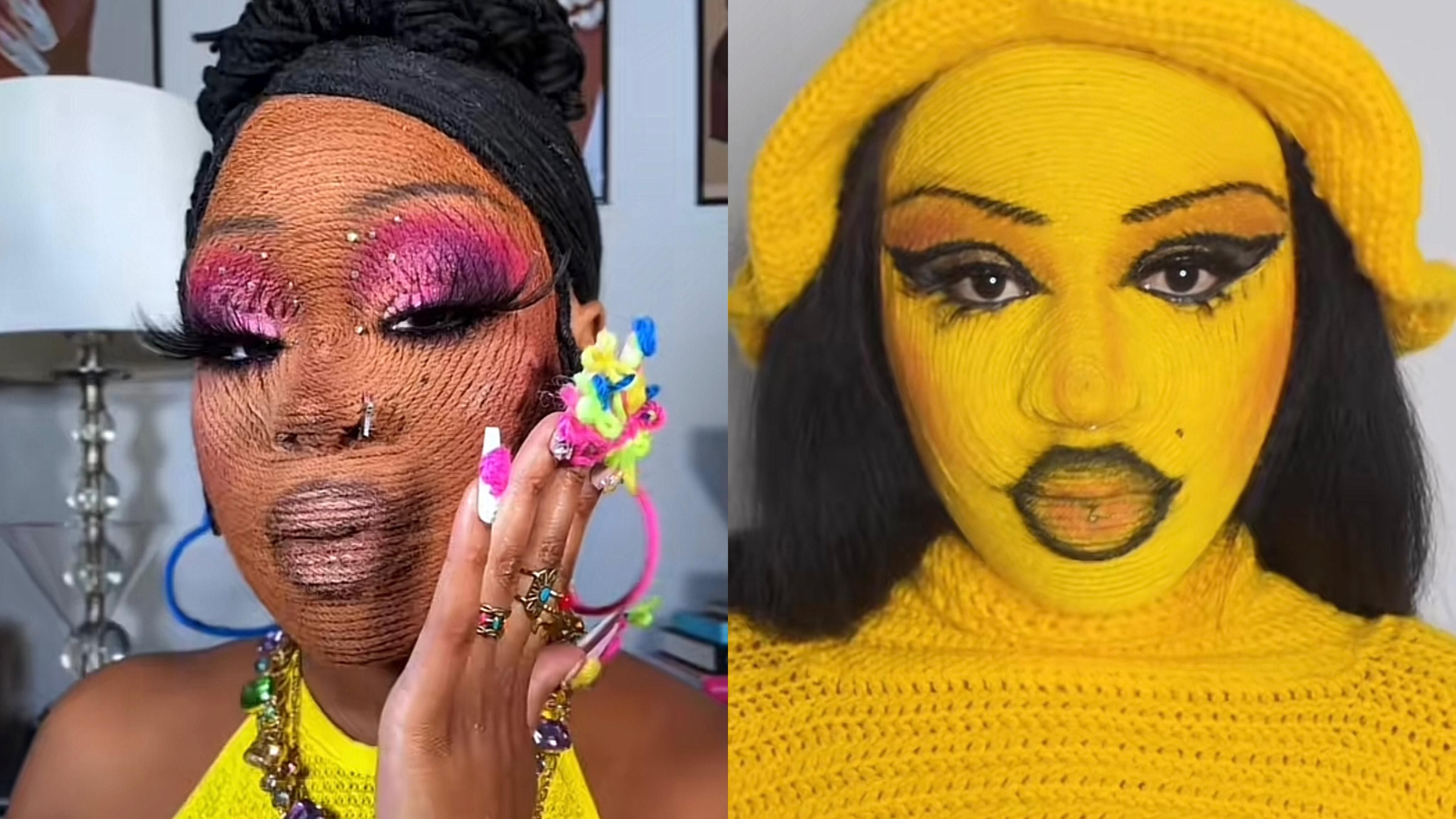 From threads to faces how the yarn makeup challenge is knitting up