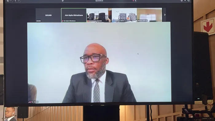 Vusimuzi “Cat” Matlala joined the Madlanga Commission virtually. 