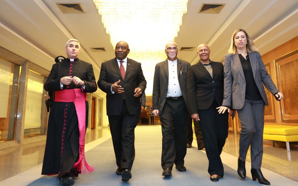 Ramaphosa in Rome for working visit to the Holy See to strengthen SA-Vatican ties