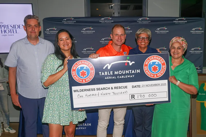 Table Mountain Aerial Cableway supports volunteer firefighters with R380 000 donation