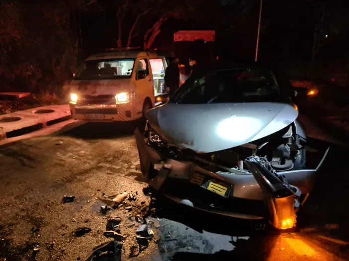 Durban paramedics responded to a scene of a head-on crash on Codemore Road in Yellowwood Park, south of Durban. Picture: Emer-G-Med Paramedics.
