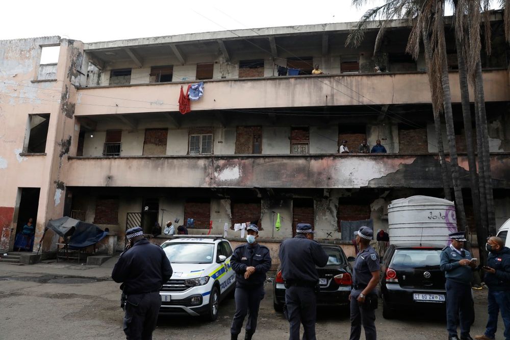 In pictures: authorities crack down on building linked to prostitution and illegal activities in Durban CBD
