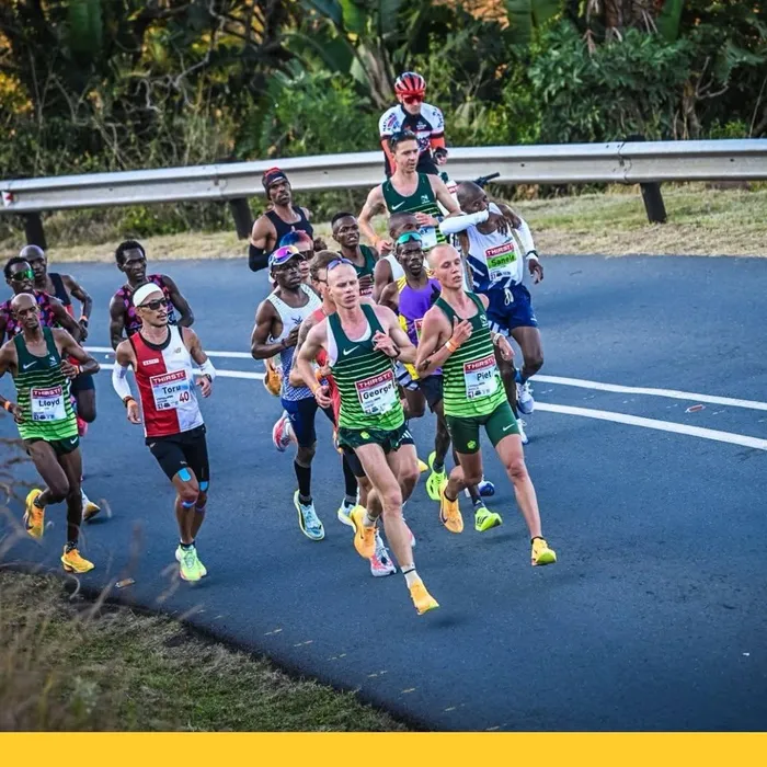 George Kusche claimed victory in the Comrades Marathon with a record up run time of 5:15:56, earning a total of R2.3 million in prizemoney, including R925,000 for first place, R242,000 as the first South African, R605,000 for the new race record, and R550,000 for the fastest average pace record.  Picture: Comrades Marathon/Facebook