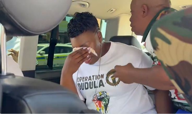 LOOK: Operation Dudula leader Zandile Dabula hit with teargas and pepper  spray at G20 protest