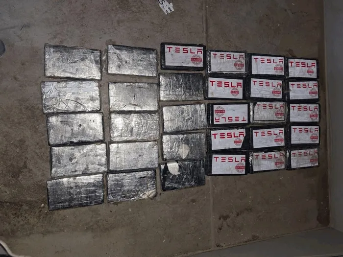 The pure cocaine seized from the South American vessel. 