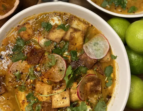 Warm up this winter with a spicy Mexican roast vegetable soup recipe