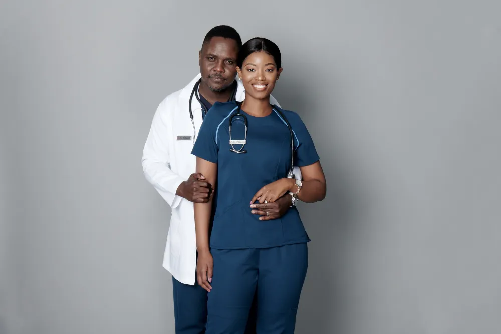 Meshack Mavuso with co-star Nelisiwe Sibiya