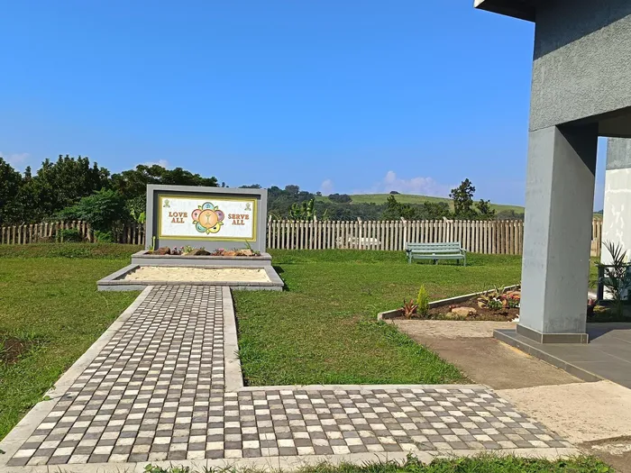 The healing and peace garden.