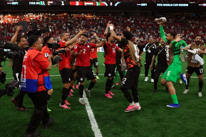 President Abdel Fattah El-Sisi has led the congratulations for the Pharaohs after they secured their first-ever World Cup victory, 92 years after their tournament debut. Photo: IANS