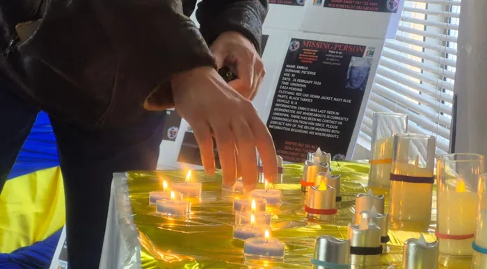 Candles were lit for those still missing 