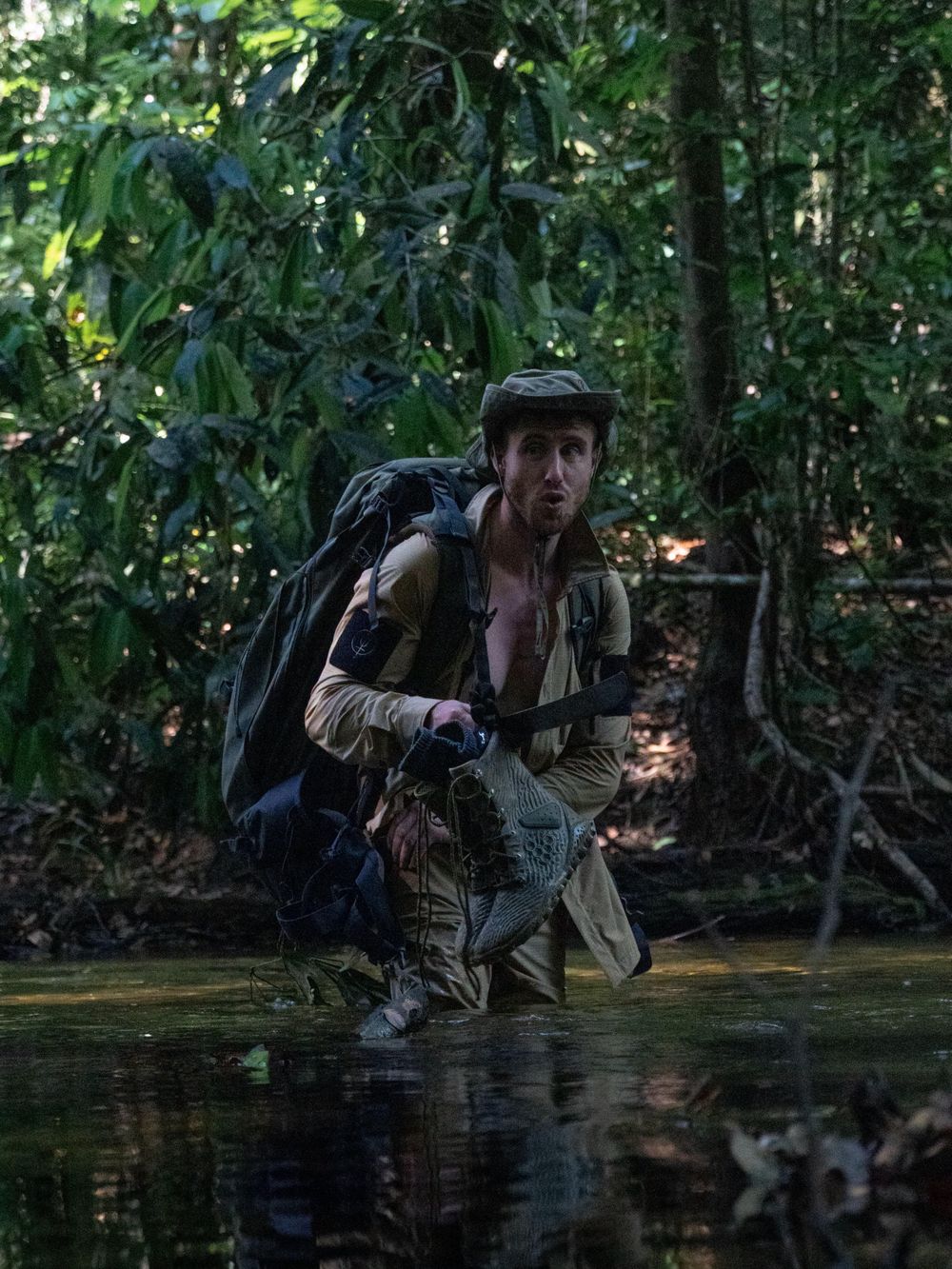 Ash Dykes faces crocodiles, disease and isolation on Congo expedition