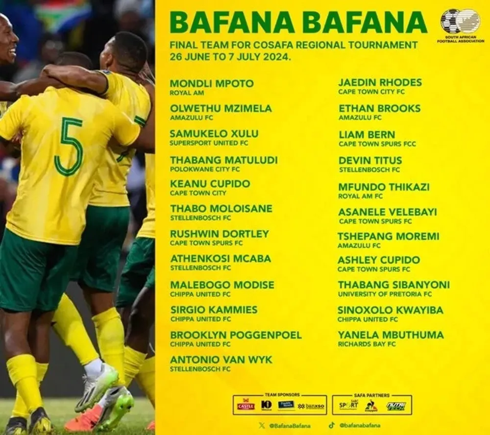 Bafana Bafana squad