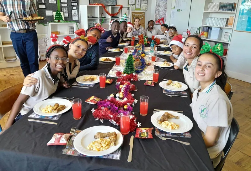 End-of-year Christmas lunch brings joy to Vine School pupils