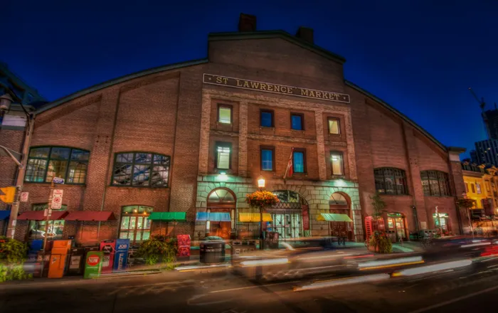 The famous St. Lawrence Market is one of the best places to sample the city’s food culture in a short space of time. 