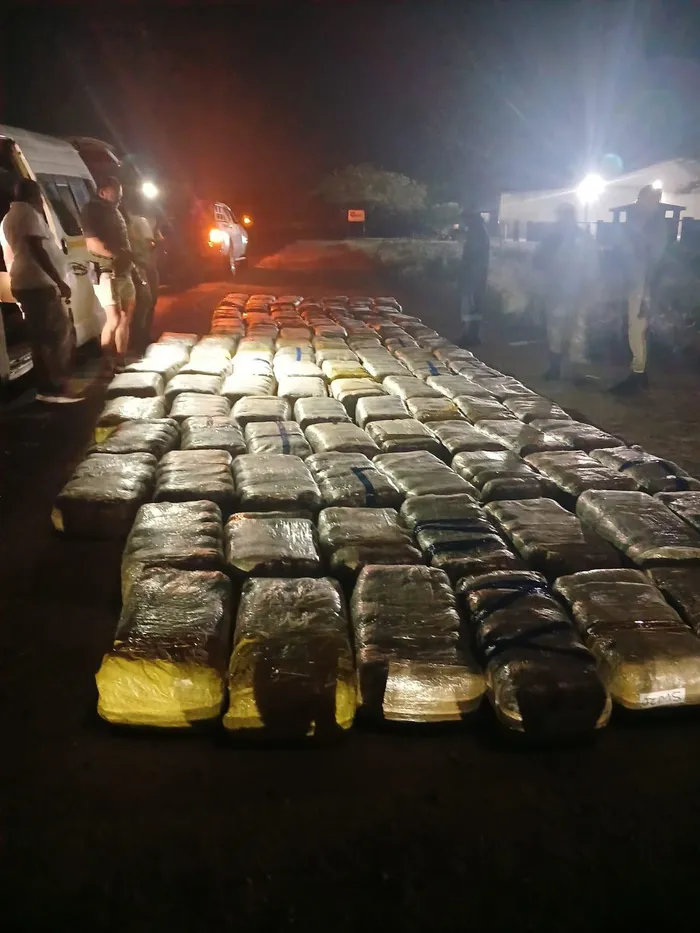 A total of 130 bags of dagga were seized. 