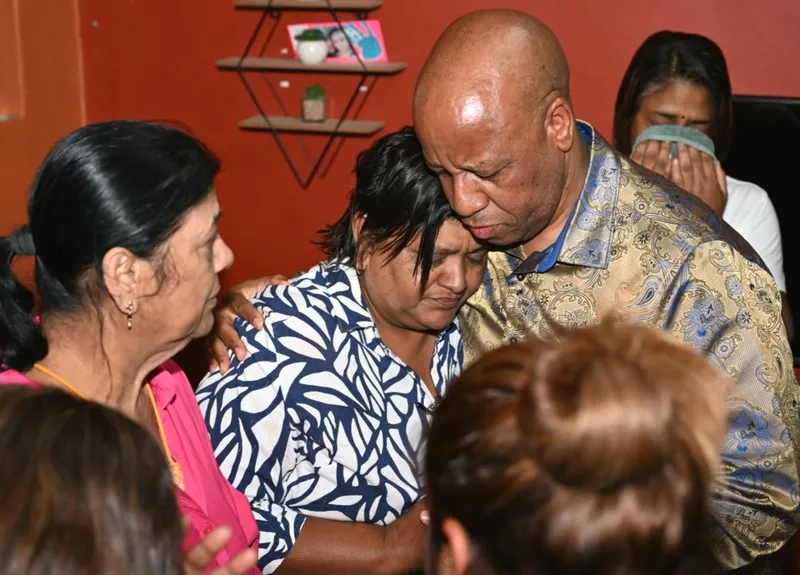 KZN Premier Thami Ntuli visits Monswamy family after Newark murders of seven