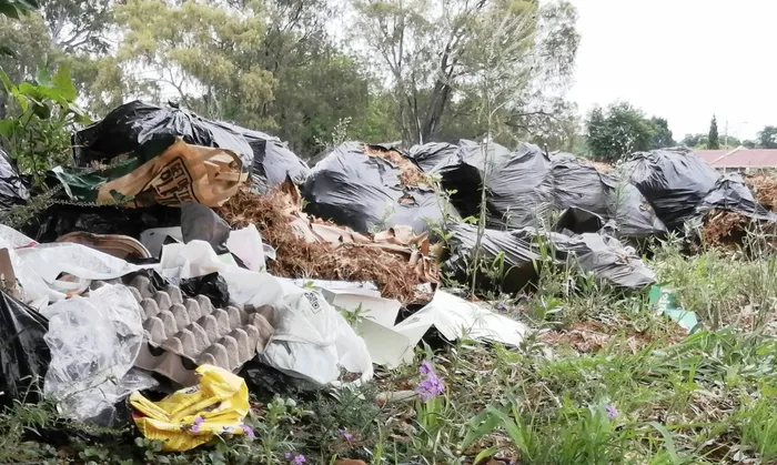 An illegal dumping site next to Rabie Street in Centurion. Picture: Jacques Naude/African News Agency (ANA)