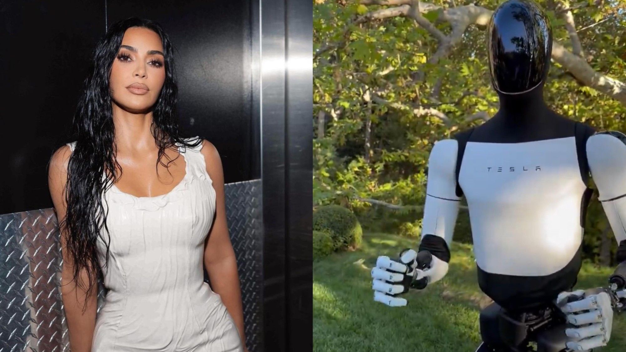 Kim Kardashian bonds with Tesla’s Optimus robot in viral video