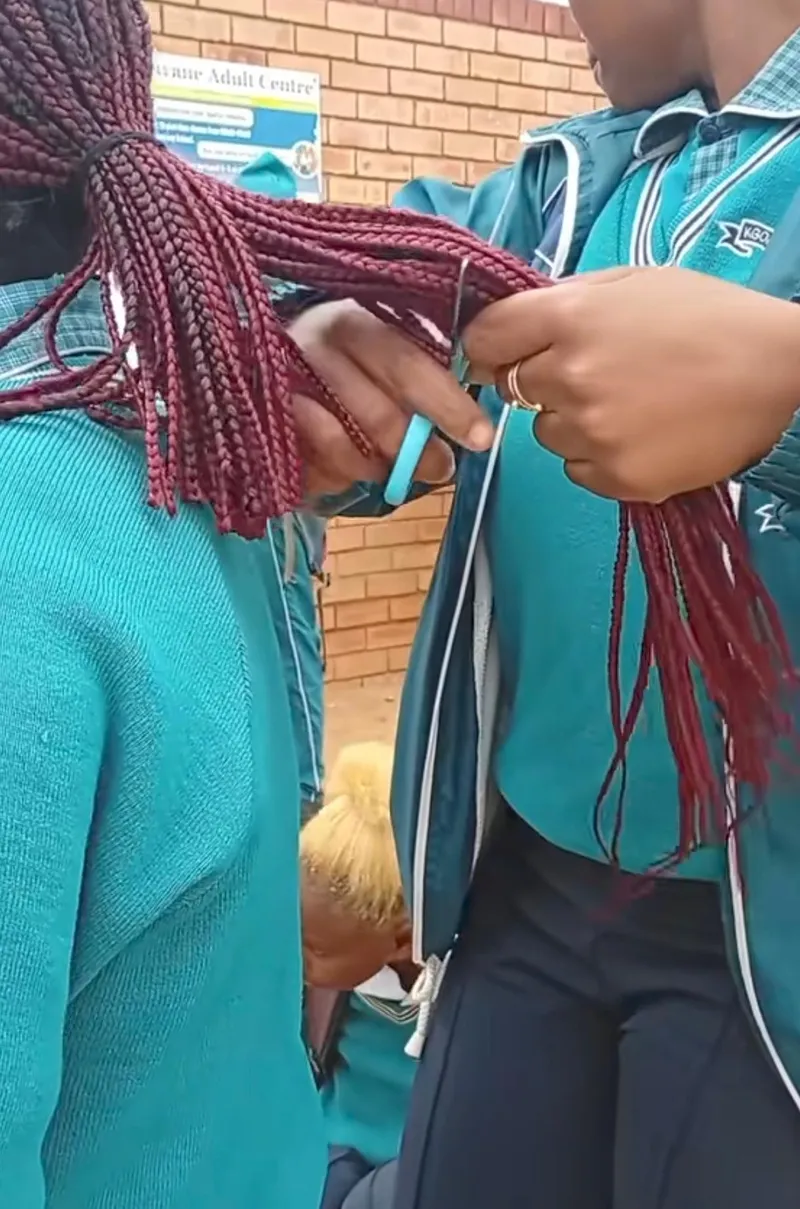 Debate ignites over school hair policies after viral TikTok shows braids being cut