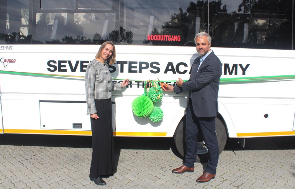 Generous donation of a new bus transforms education at Seven Steps Academy for the Deaf