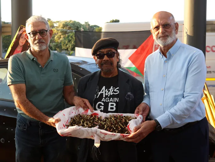 Dr Faisal Suliman, from left, Dr Nanda Sooben and Solly Suleman. 