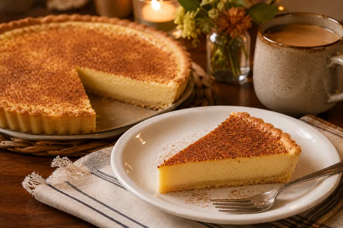There's nothing more South African than a simple milk tart.