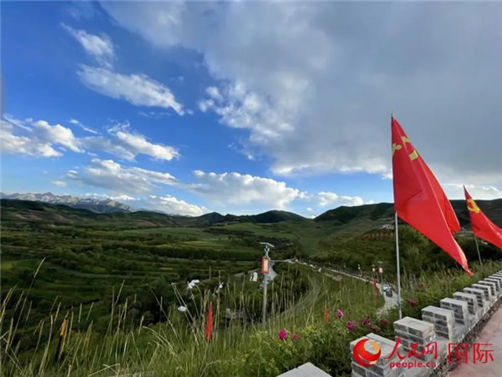 A red education base in Xiaogaoling village in Xining, northwest China’s Qinghai province. (People’s Daily Online/Xie Ying)