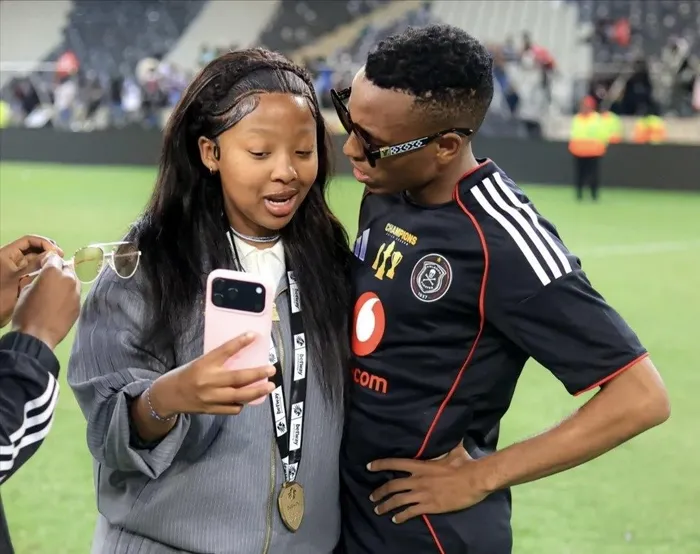 Relebohile Mokoena and his girlfriend, Nolofatso Mohono.